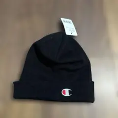 新品タグ付き Champion チャンピオン ブラック ニット帽 フリーサイズ