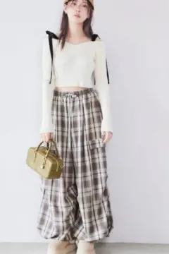 ★新品★　SNIDEL　ワイドデザインパンツ