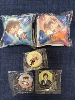くら寿司 コナン クッションチャーム 缶バッジ マグネット