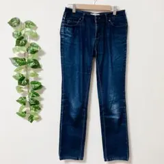 【S】バナナリパブリック ストレートデニム フルレングス ウォッシュ加工