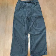 GU　ダークグレー 長ズボン コーデュロイ