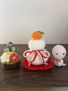あみぐるみ お正月飾リ ぶたさん 【mkak様専用】 ハンドメイド