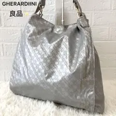 良品✨ゲラルディーニ ハンドバッグ シルバー ソフティ