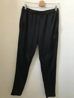 adidas アディダスブラックジャージパンツ サッカー