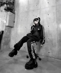 DimMoire【ディムモアール】スピンドルジャージ パンツ　Black