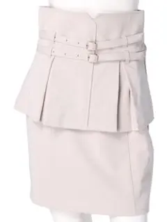 ❤︎リップサービス❤︎ ダブルベルトペプラムタイトスカート