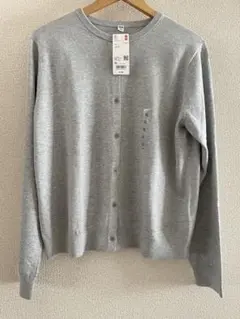 新品　ユニクロ　UVカットクルーネックカーディガン