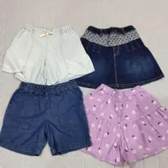 美品　130　アプレレクール　ジーユー　ショートパンツ　ハッシュアッシュ　セット