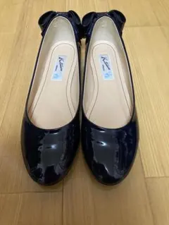 キタムラ リボン付レインパンプス ネイビー 23㎝のサムネイル