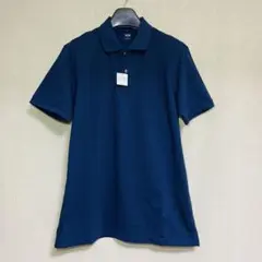 新品　UNIQLO ユニクロ　ドライポロシャツ　半袖　ネイビー