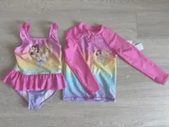 【新品　未使用　タグ付き】Disney プリンセス　水着　4Tセット100cm