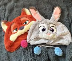 ズートピア ファンキャップ ニック ジュディ 2点セット