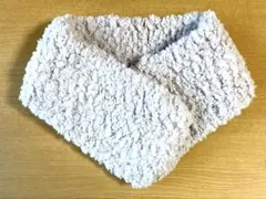 ⚫︎もこもこミニマフラー⚫︎ハンドメイド⚫︎アイボリー
