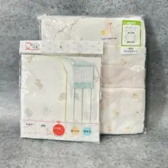 新生児 コンビ肌着5枚セット ガーゼ ハンカチ 年中素材 50〜60cm