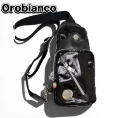 ✨️良品✨️ブラック イタリア製 オロビアンコ クロスボディ ナイロン×レザー