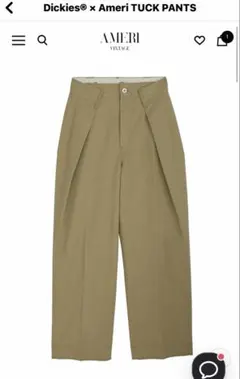 Dickies x Ameri TUCK PANTS ベージュのサムネイル