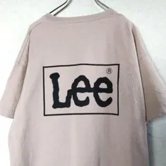 Lee ロゴプリント Tシャツ ベージュ