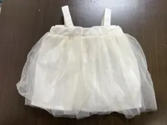 petit main チュールベビードレス　アイボリー