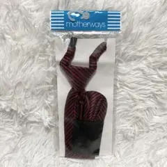 マザウェイズ 新品 ネクタイ ハンカチーフ 2点セット ストライプ フォーマル