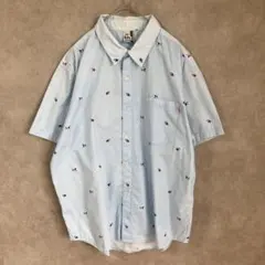 CHUMS 空飛ぶペンギン柄シャツ　ライトブルー　XLサイズのサムネイル