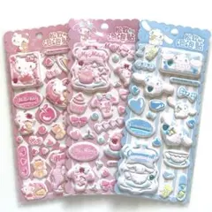 サンリオ ぷくぷくシール 3Dシール キティー マイメロ シナモン NO.318