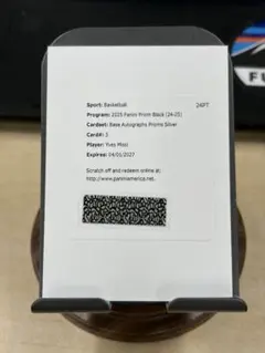 2025 Prizm Black Yves Missi サインカード