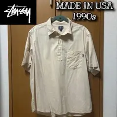 OLD STUSSY 90s USA製 半袖プルオーバーシャツ ステューシー