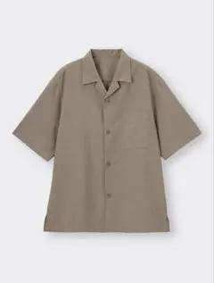 オープンカラーシャツ 長袖