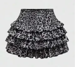 SHEIN ROMWE J-Fashion レオパード柄カジュアルミニスカート