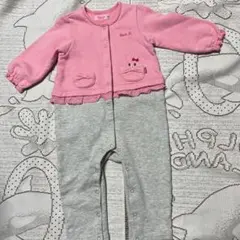 美品♡ミキハウスホットビスケッツ♡カバーオール♡80