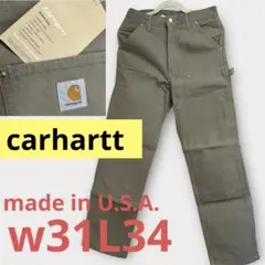 未使用！carharttカーハートダブルニーワークパンツ アメカジ31-34