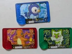 ポケモンメザスタ ニャオハ　ヒトカゲ　ポッチャマ 3枚セット