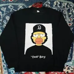 The Simpsons バート ホーマー スウェット ロンT 長袖 F5
