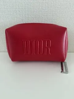 【新品】Dior ノベルティ レッドポーチ