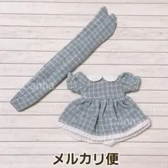 【ドール用 ワンピースセット ブルー】オビツ11 ねんどろいど ピコドー9
