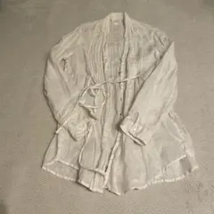 120% lino リネン ホワイトシャツ イタリア製 サイズ40のサムネイル