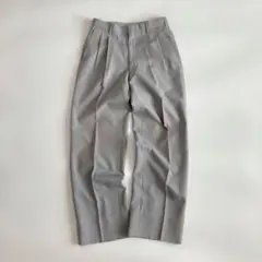 90s~ ヴィンテージ レトロ 古着 ツータックスラックスパンツ トラッド 緑色