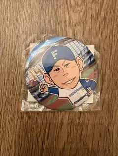 北海道日本ハムファイターズ　加藤選手　缶バッジ　ガチャ