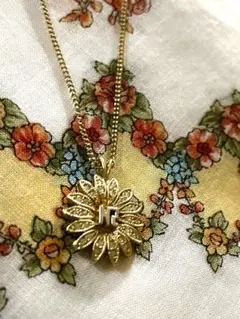 ニナリッチ　ゴールド 花モチーフのネックレス