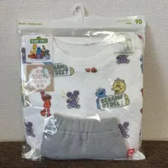 【新品】ユニクロ　キルトパジャマ　セサミストリート　未開封発送　90