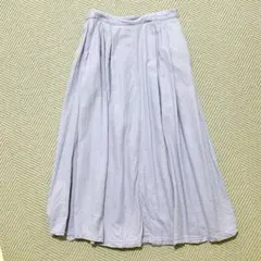 studio clip スタジオクリップ 薄紫 フレアロングスカート