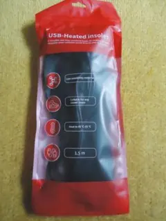 電熱　インソール　ＵＳＢ式　温度調整3段階+タイマー