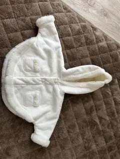 ホワイト フード付き アウター