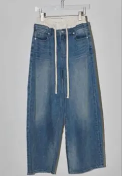 値下　美品　トゥデイフル　レイヤードウエストデニム　サイズ25