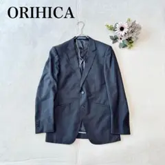 【オリヒカ】シングルジャケット（S)シンプル オフィス ウール混 スーツ 黒