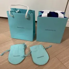 Tiffany & Co. ショップ袋２つと巾着袋２つ