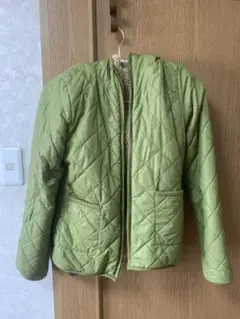 リバーシブルキルティングジャケット グリーン