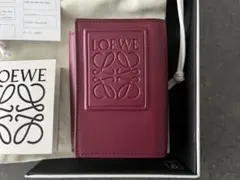 【直営店購入・新品未使用】LOEWEトライフォールドウォレット(サテンカーフ)