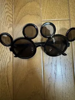 Disney ミッキー型 ブラック サングラス