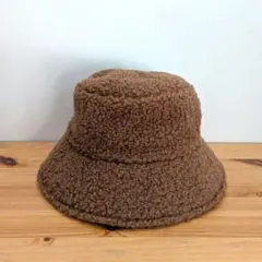 ボア ハット バケットハット レディース ファー もこもこ あったか 防寒